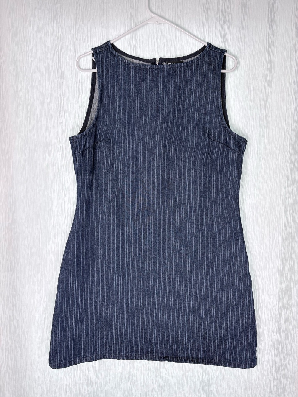ASOS Denim Pinstripe Mini Dress, Size M